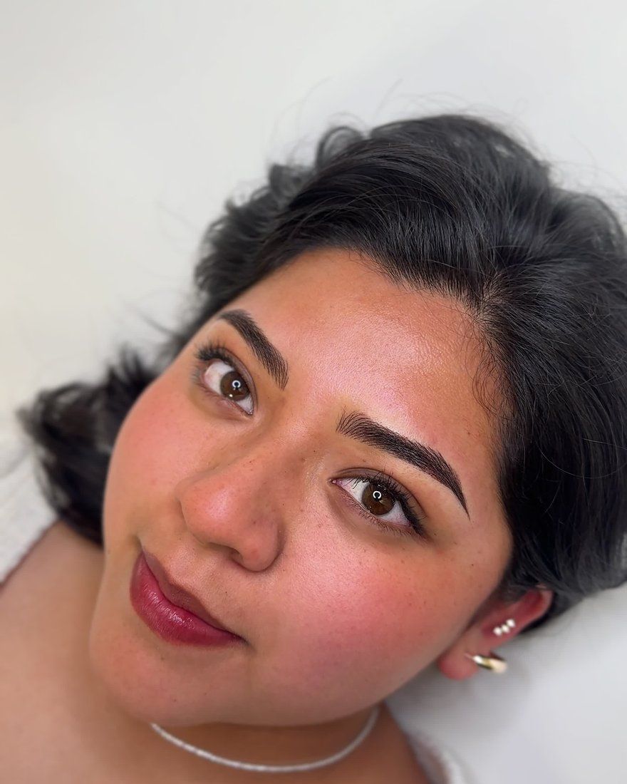 Brows freshly finished
