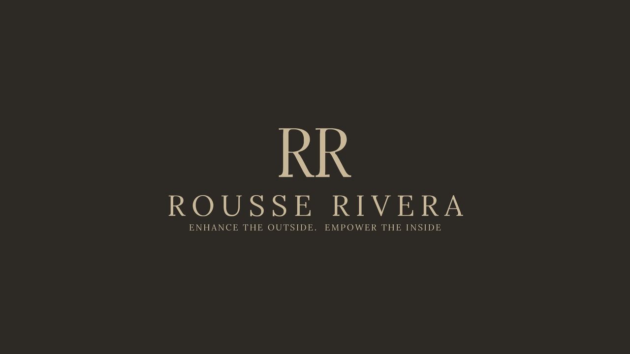 Rousse Rivera gold logo on dark coffee